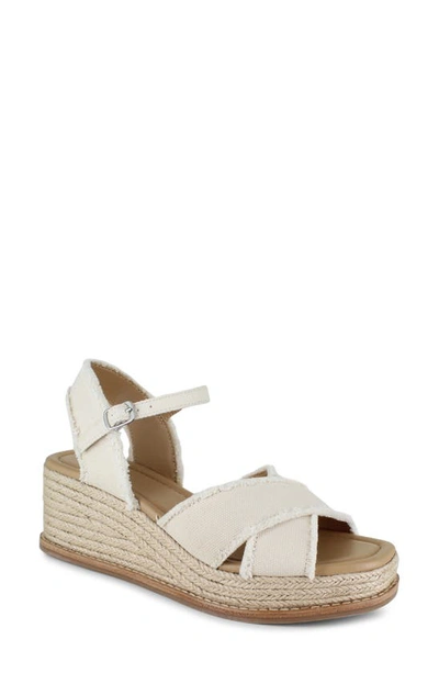 Splendid Women's Danny Ankle Strap Espadrille Platform Wedge Sandals In Linen