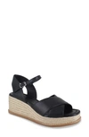 Splendid Women's Danny Ankle Strap Espadrille Platform Wedge Sandals In Black