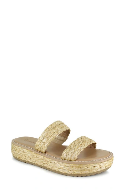 Splendid Women's Goldi Slip On Espadrille Platform Sandals In Natural Raffia