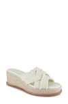 Splendid Women's Delliny Slip On Woven Espadrille Wedge Sandals In Linen