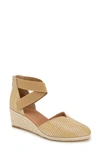 Gentle Souls By Kenneth Cole Orya Espadrille Wedge Sandal In Natural Raffia