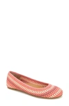 Gentle Souls By Kenneth Cole Women's Mable Slip On Woven Flats In Poppy Multi Fabric