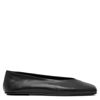 The Row Black Eva Two Ballerina Flats In Brown