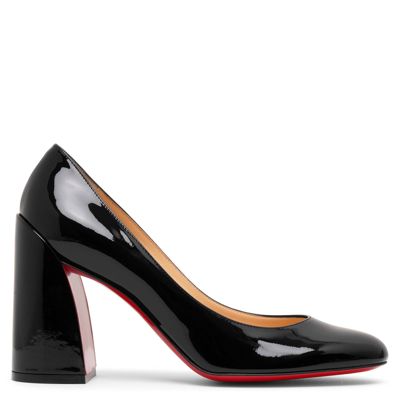 Christian Louboutin Miss Sab 85 Patent-leather Courts In Black