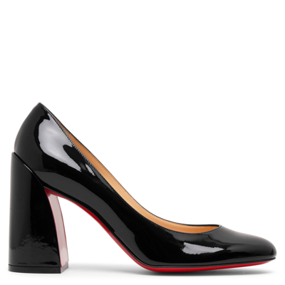 CHRISTIAN LOUBOUTIN MISS SAB 85 BLACK PATENT PUMPS