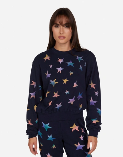 Lauren Moshi Spalding Rainbow Stars In Navy