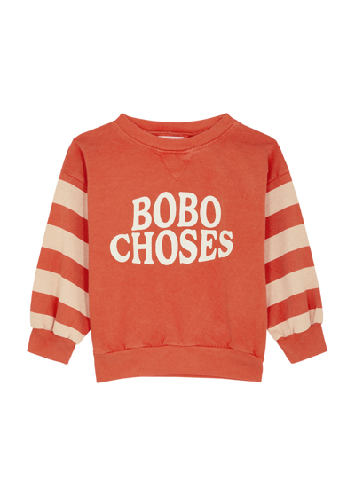 Bobo Choses Kids Logo-print Cotton Sweatshirt (2-10 Years) In Red