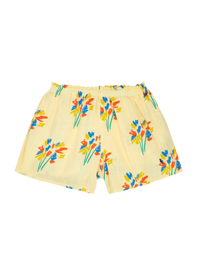 Bobo Choses Kids Fireworks Printed Shorts (2-10 Years) In Yellow