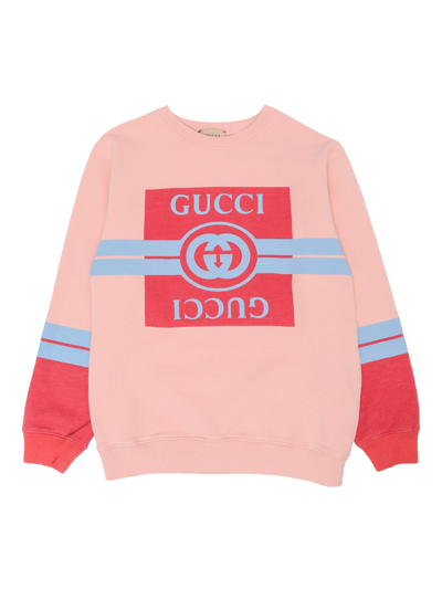 Gucci Gg Sweatshirt In Pink