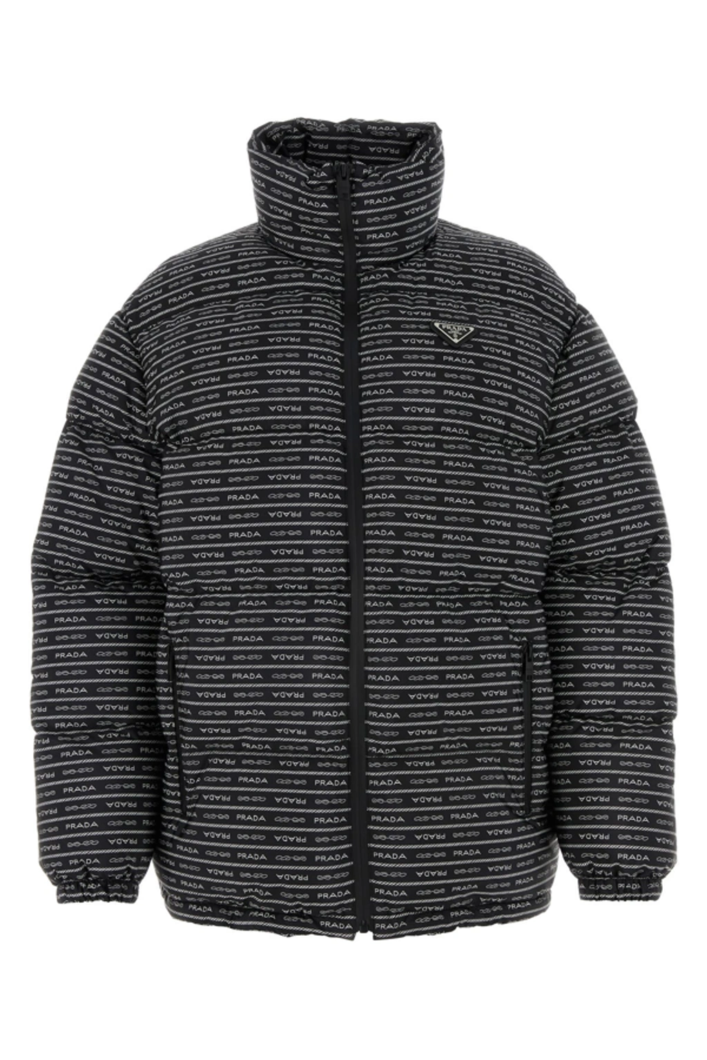 Prada Re-nylon Down Jacket In Black | ModeSens