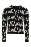 Mcm Embroidered Cashmere Blend Oversize Sweater