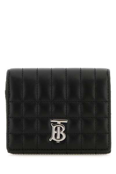 BURBERRY BURBERRY BLACK LEATHER SMALL LOLA WALLET