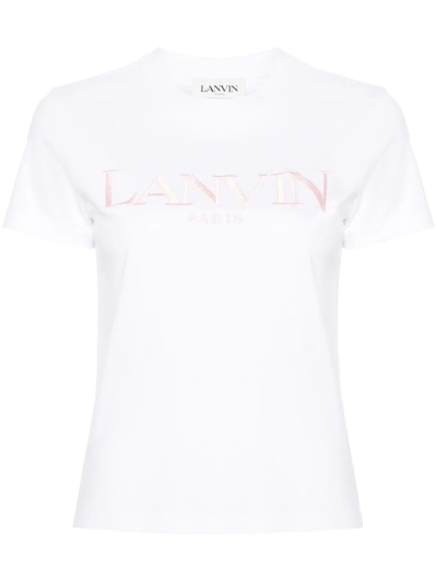 Lanvin T-shirt Logo In White