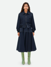 Bottega Veneta Contrast-stitching Bomber Jacket In Blue