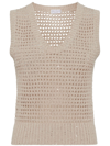 BRUNELLO CUCINELLI PERFORATED TANK TOP