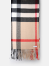 BURBERRY WIDE SCARF IN BEIGE CASHMERE
