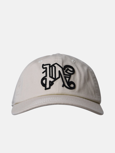 Palm Angels Cappellino Monogram In Beige