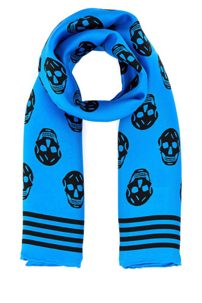 Alexander Mcqueen Skull Printed Scarf