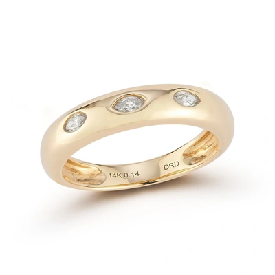 Dana Rebecca Designs Alexa Jordyn Inlay Marquise Ring In Yellow Gold