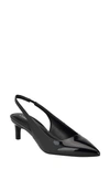 CALVIN KLEIN DAINTY KITTEN HEEL POINTED TOE SLINGBACK PUMP