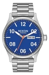 NIXON SENTRY BRACELET WATCH, 42MM