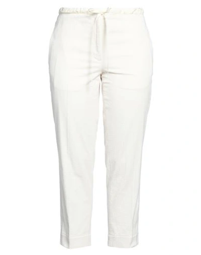 Jil Sander+ Woman Pants Ivory Size 8 Cotton, Viscose In White