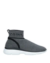 Z Zegna Man Sneakers Grey Size 10 Textile Fibers