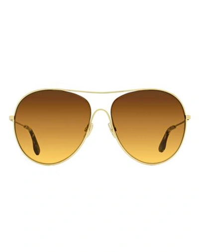 Victoria Beckham Oversize Aviator Vb131s Sunglasses Woman Sunglasses Brown Size 63