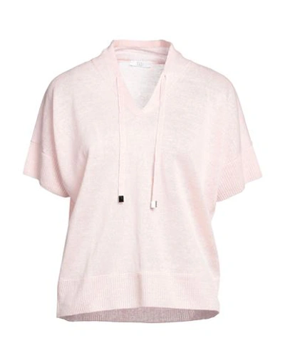 Peserico Easy Woman Sweater Salmon Pink Size 12 Linen, Polyester