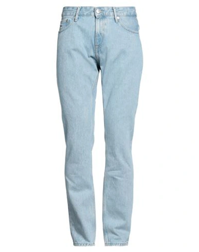 Tommy Jeans Man Denim Pants Blue Size 36w-32l Cotton