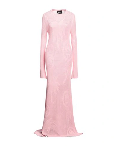 Barrow Woman Maxi Dress Pink Size L Viscose, Polyester