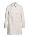 Aspesi Man Overcoat & Trench Coat Ivory Size M Cotton, Polyester In White