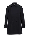 Aspesi Man Overcoat & Trench Coat Midnight Blue Size S Cotton, Polyester