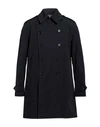 Aspesi Man Overcoat & Trench Coat Midnight Blue Size S Cotton, Polyester In Blue