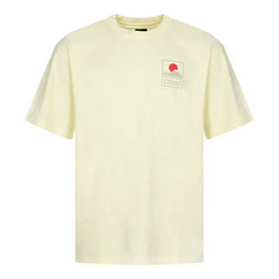 Edwin Sunset On Mt Fuji T-shirt In Yellow