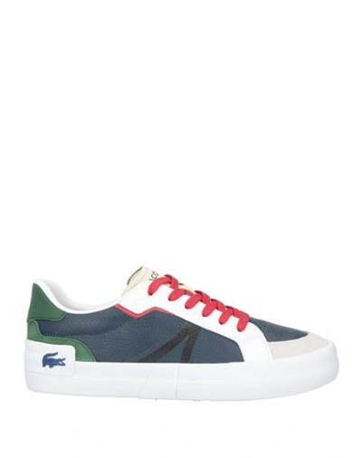 Lacoste Man Sneakers Navy Blue Size 9 Leather