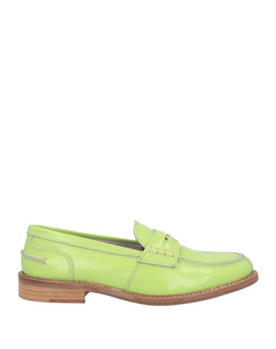 Veni Shoes Woman Loafers Acid Green Size 6 Leather