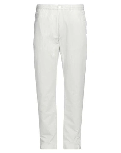 Lacoste Man Pants White Size 42 Cotton, Linen, Pes - Polyethersulfone
