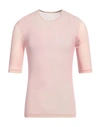 Mm6 Maison Margiela Man T-shirt Pink Size L Polyamide, Elastane In Pink
