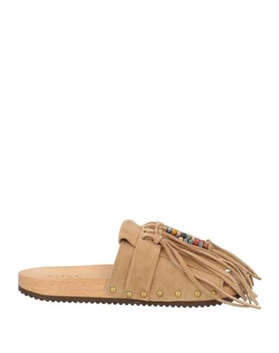 Jejia Woman Mules & Clogs Beige Size 6 Leather