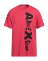 Armani Exchange Man T-shirt Magenta Size Xxl Cotton