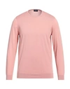 Drumohr Man Sweater Pink Size 42 Cotton