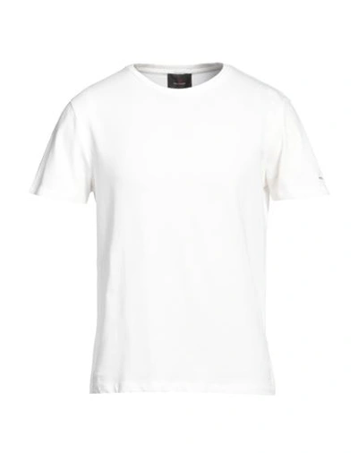 Peuterey Man T-shirt White Size L Cotton, Elastane