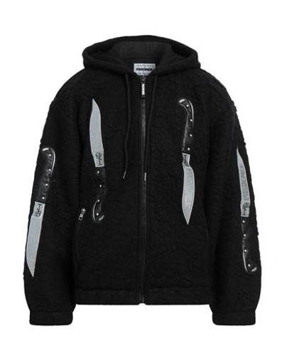 Pas De Mer Man Sweatshirt Black Size L Polyester, Acrylic, Wool