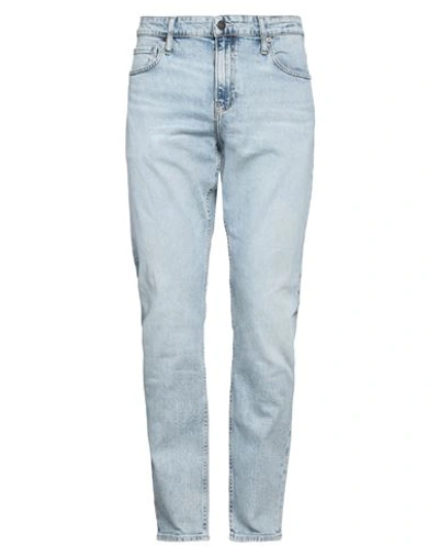 Calvin Klein Man Jeans Blue Size 31w-32l Cotton, Elastane