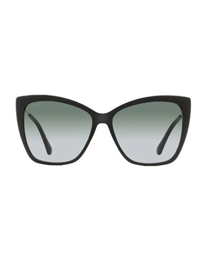Jimmy Choo Butterfly Seba Sunglasses Woman Sunglasses Black Size 58 Acetate, Metal