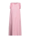 I Blues Woman Mini Dress Pink Size 10 Cotton