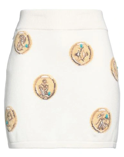 Barrie Zodiac Signs Knit Skirt In White