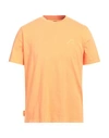 Autry Man T-shirt Mandarin Size Xl Cotton In Orange