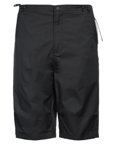 Maharishi Man Shorts & Bermuda Shorts Black Size L Organic Cotton, Recycled Polyester